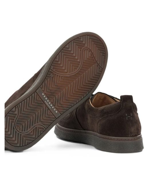Henderson Brown Suede Sneakers for men