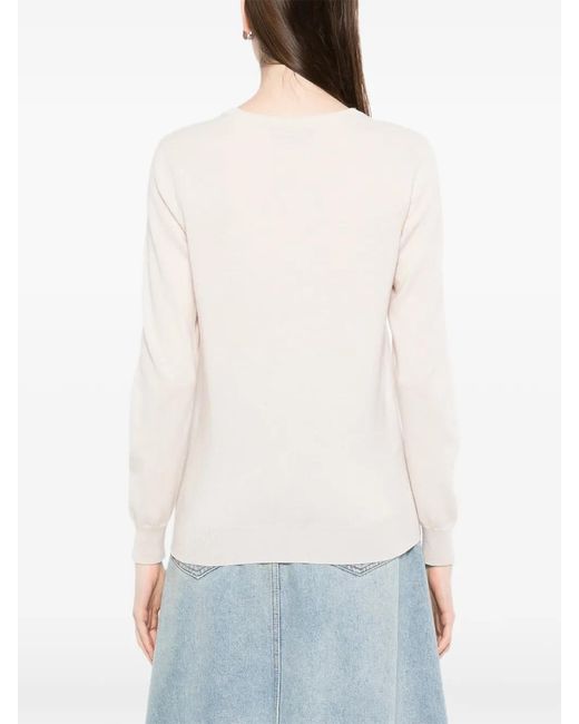 N.Peal Cashmere White Evie Jumper