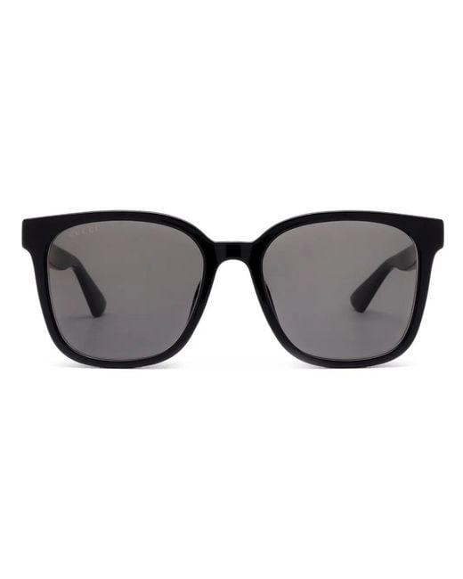 Gucci Black Square Frame Sunglasses for men