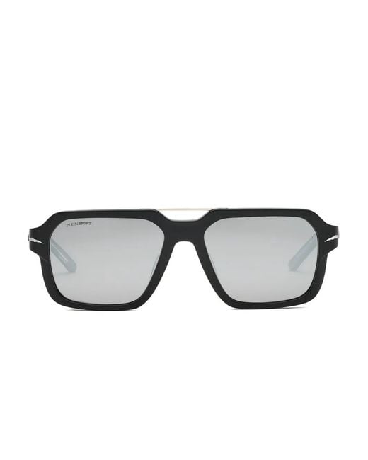 Philipp Plein Black Flame Square-Frame Sunglasses for men