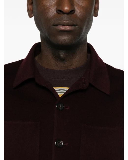 Bompard Purple Long-Sleeves Shirt Jacket for men