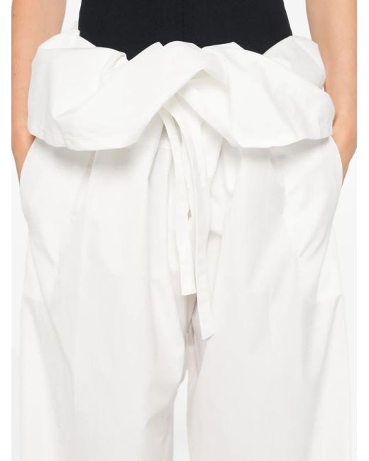 Wardrobe NYC White Hose mit weitem Bein