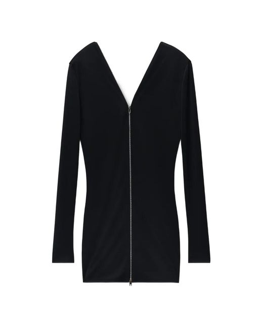 Alexander Wang Black Continuous Zipper Mini Dress