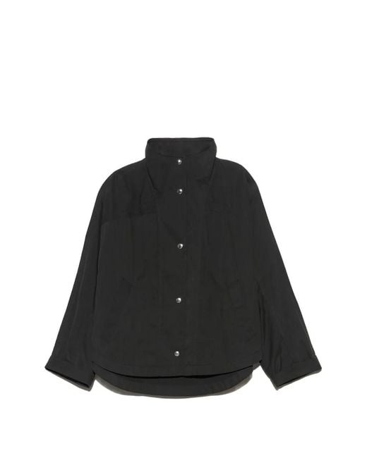 Bimba Y Lola Black Short Batwing Trench Coat