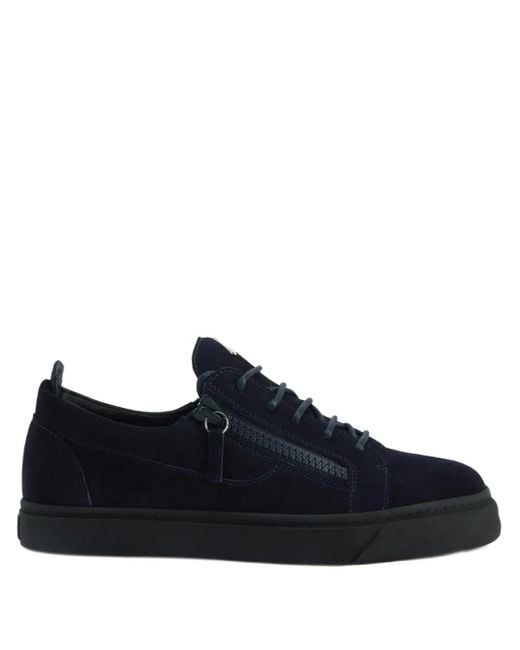 Giuseppe Zanotti Blue Frankie Zip-Lace Sneakers for men
