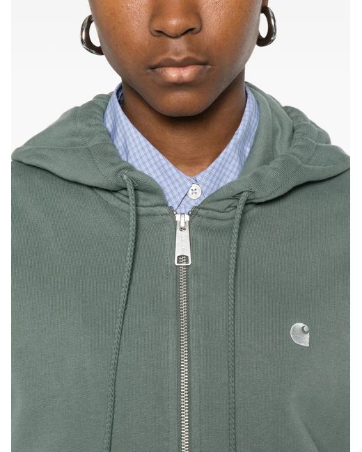 Carhartt Green Hooded Zip Jacket