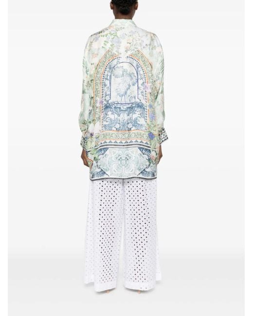 Chemise Jardim Party Camilla en coloris Green
