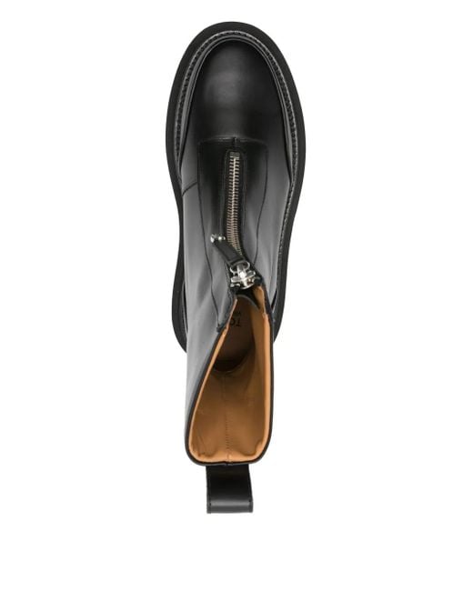 Toga Virilis Black Zip-front Embellished Boots for men