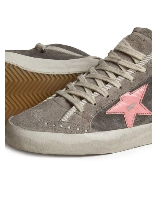 Golden Goose Deluxe Brand Brown Mid Star Suede Sneakers