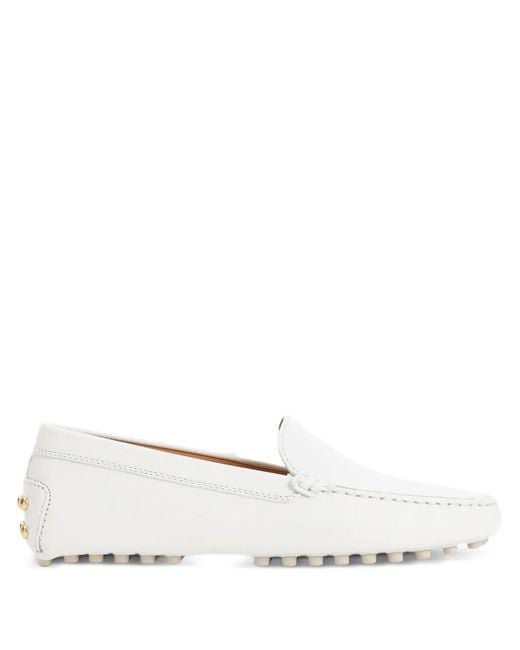 Tod's Women's White Loafers By