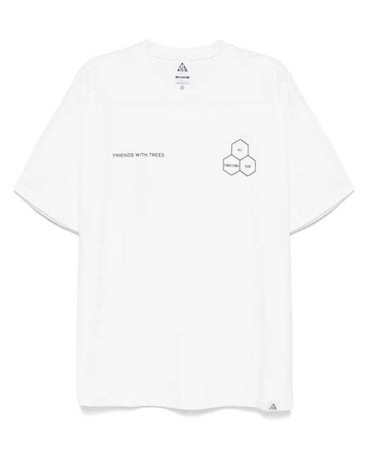 ★★Nike★★ ACG Walking Tree Dry Fit T-Shirt M Summit White Nike ACG 