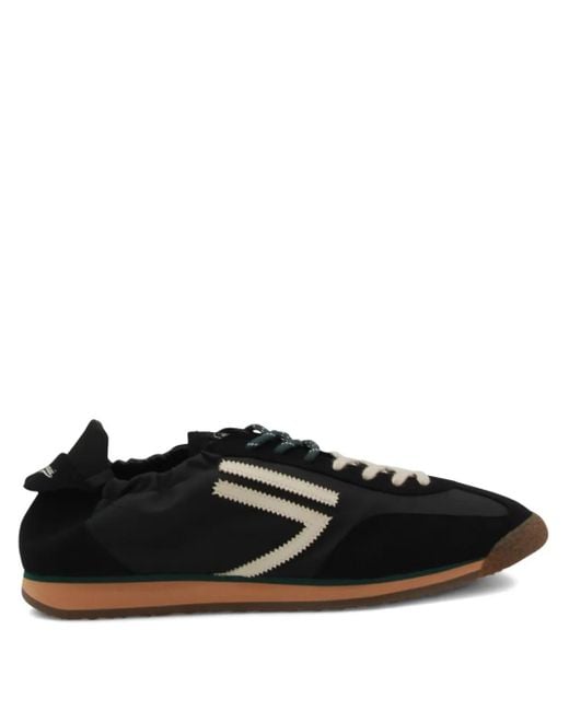 PURAAI Black Phantom Stripe-Detail Sneakers for men