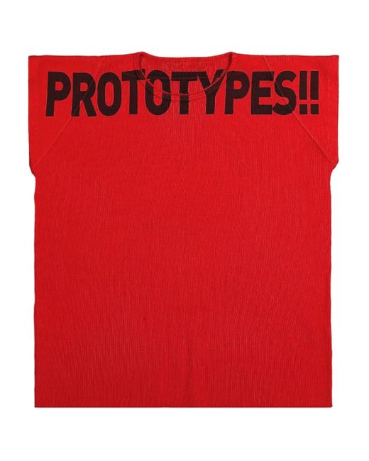 メンズ PROTOTYPES Logo-print T-shirt Red