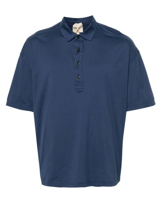 C P Company Blue Cotton Jersey Polo Shirt for men