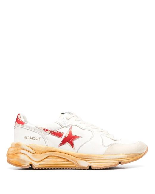 Golden Goose Deluxe Brand Pink Canvas And Leather Sneakers for men