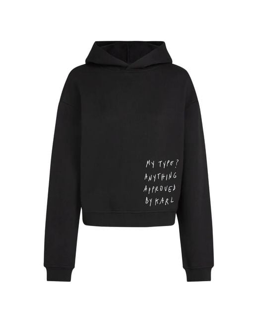 Karl Lagerfeld Black X Pietro Terzini Boxy Hoodie