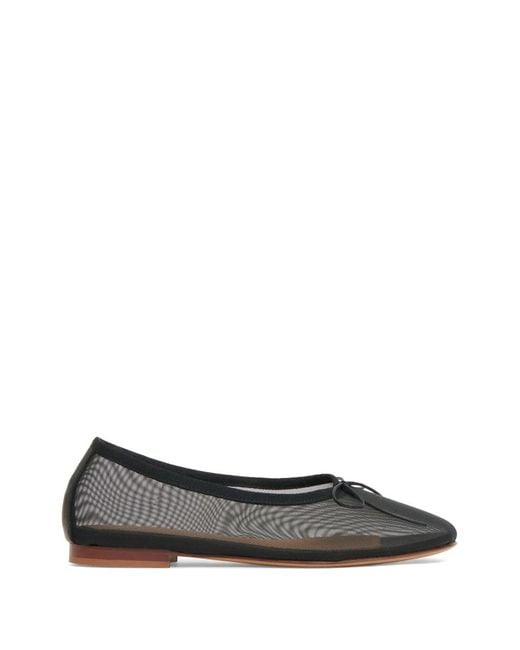 Mansur Gavriel Black Dream Ballerina Mesh Ballet Flats