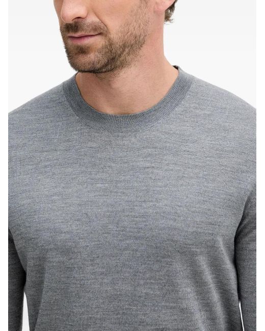 Liu Jo Gray Crew-Neck Sweater for men