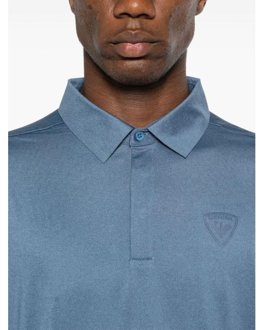 Rossignol Blue Raised-logo Polo Shirt for men