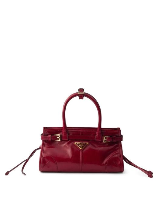 Prada Red Bonnie Leather Mini Handbag