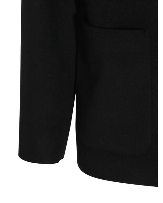 Lardini Black Patch-Pocket Cashmere Jacket for men