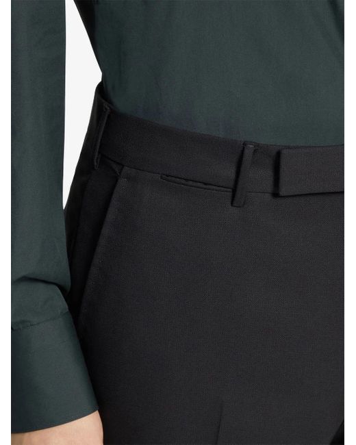 Zegna Black 15Milmil15 Tailored Wool Trousers for men