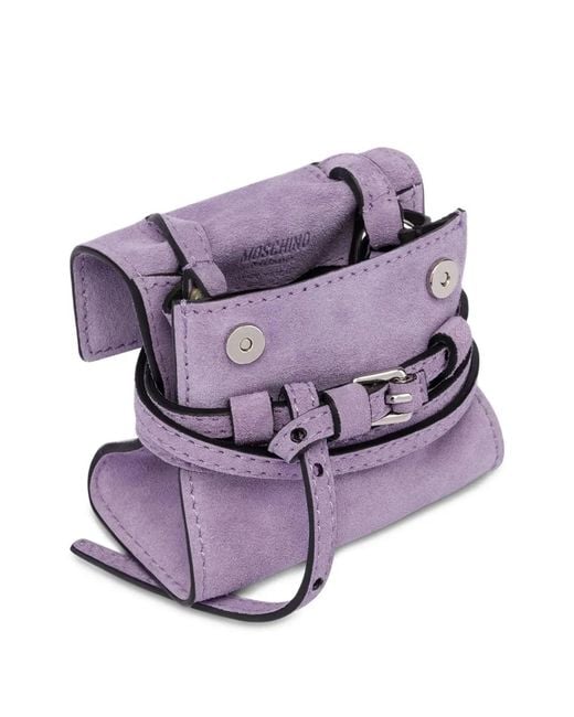 Moschino Purple Tie Me Bag Charm