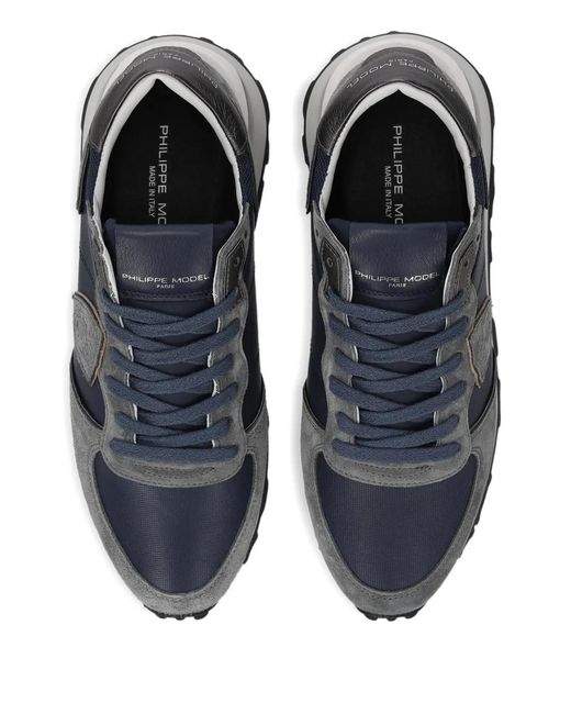 Philippe Model Blue Low-Top Sneakers