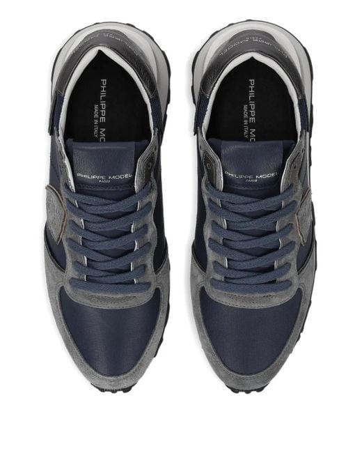 Philippe Model Blue Low-Top Sneakers