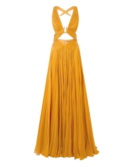 Roberto Cavalli Zijden Avondjurk in het Yellow