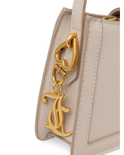 Juicy Couture Natural Logo-Plaque Pouch-Detail Shoulder Bag