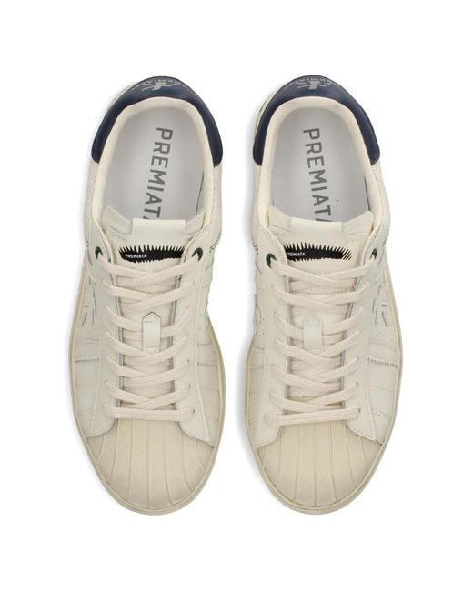 Premiata White Russell Sneakers for men