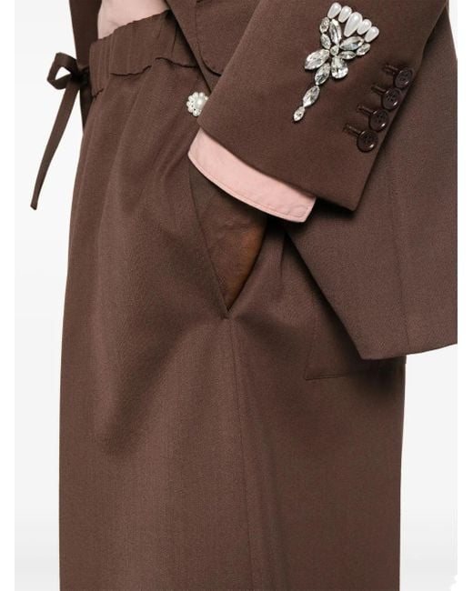 Simone Rocha Brown Wide-Leg Shorts for men