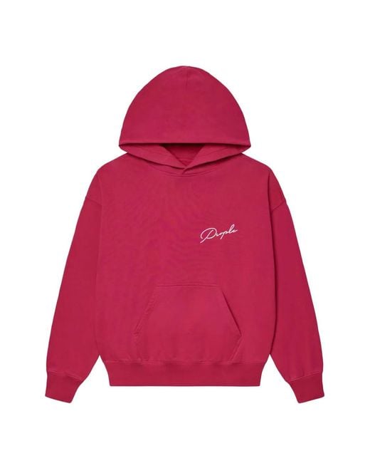 Purple Brand Red Hooded Sweater for men