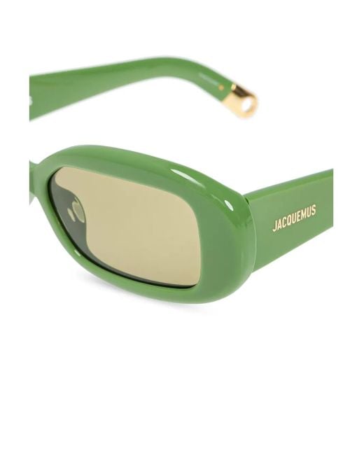 Jacquemus Green Les Lunettes Rond Carré Sonnenbrille