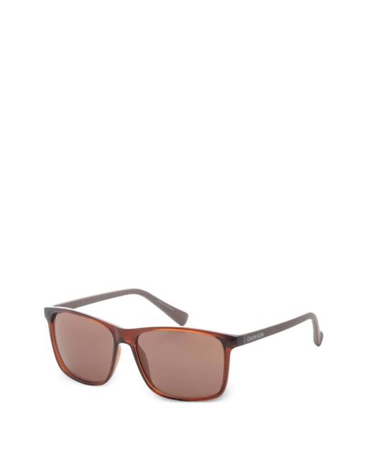 Crystal Rectangle-Frame Sunglasses Calvin Klein pour homme en coloris Pink