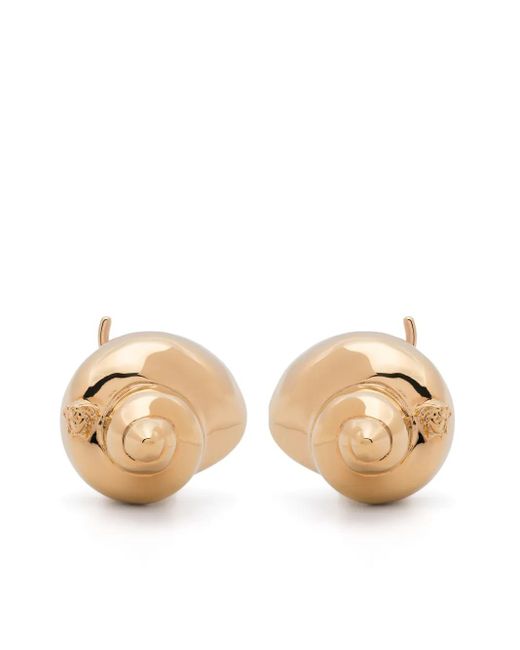 Versace Seashell Clip-On Oorbellen in het Natural