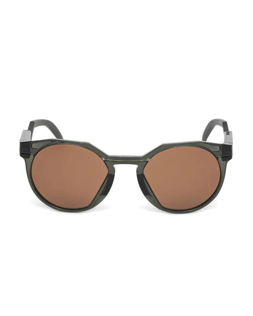 Oakley Green Hstn Round-Frame Sunglasses for men