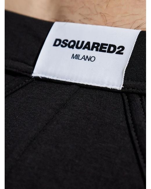 DSquared² Black Logo Boxers for men