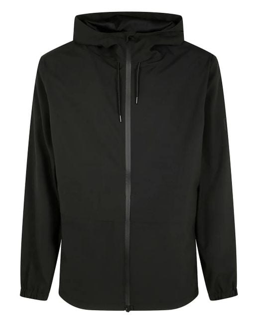 Rains Black Suva Hardshell Pocket Jacket