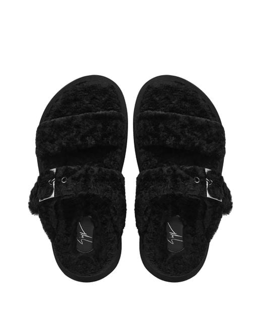 Giuseppe Zanotti Black Jolanda Winter Sandals