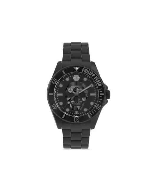 Philipp Plein Black Kull Quartz 43Mm for men