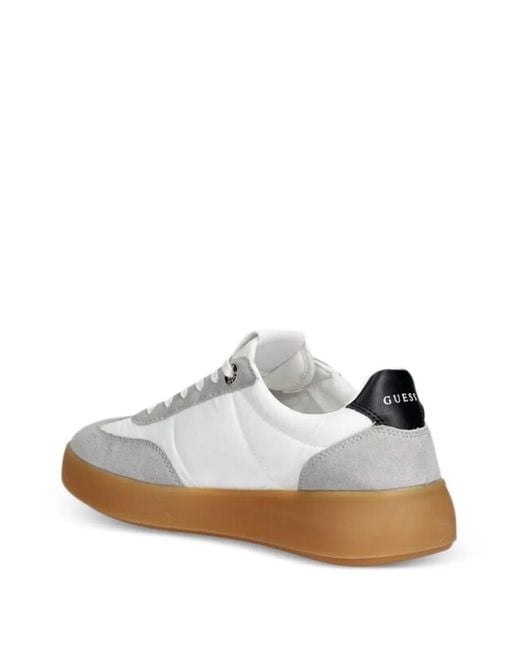 Guess White Parlet Sneakers