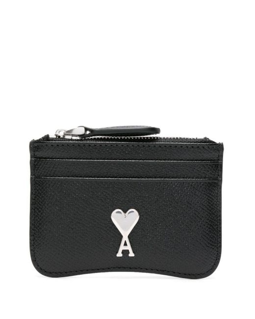 AMI Black Ami De Coeur Leather Cardholder