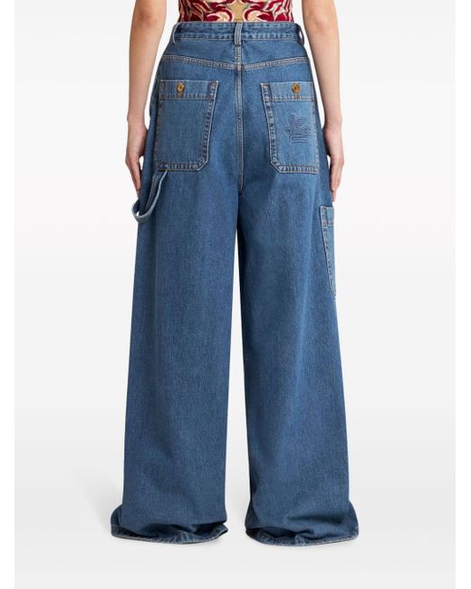 Etro Blue Cotton Denim Jeans