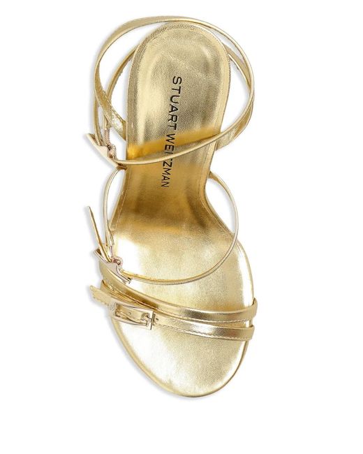 Stuart Weitzman Metallic Georgie 100