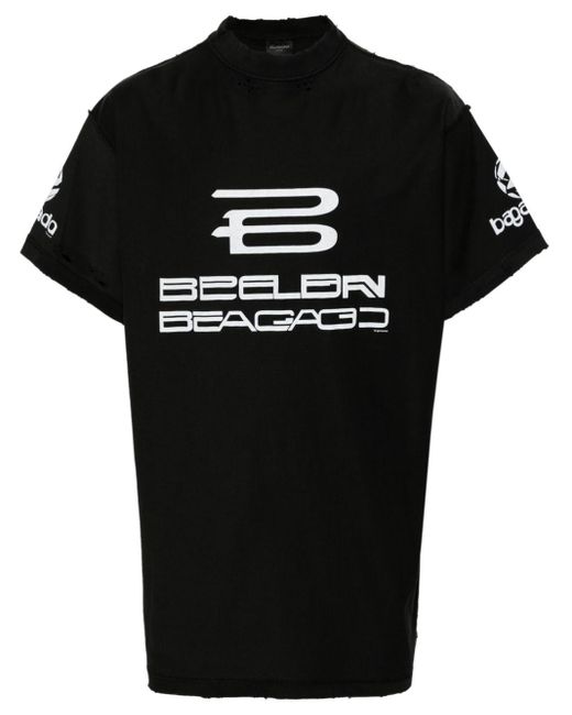 Balenciaga Katoenen T-shirt in het Black