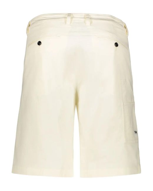 DIESEL Natural Button Lightweight Shorts for men