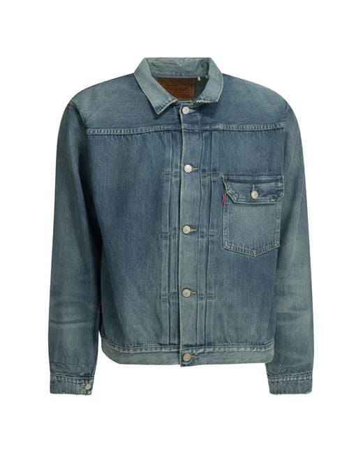 Levi's Blue 1936 Type I Pleated Denim Jacket for men