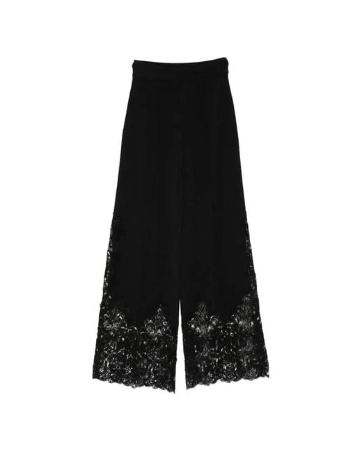 Ermanno Scervino Black Lace Trousers